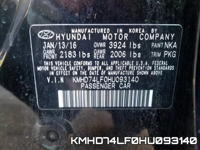 KMHD74LF0HU093140 фото 2