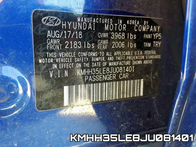 KMHH35LE8JU081401 фото 2