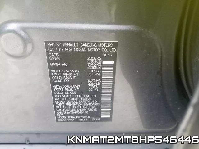 KNMAT2MT8HP546446 фото 2
