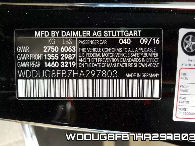 WDDUG8FB7HA297803 фото 2