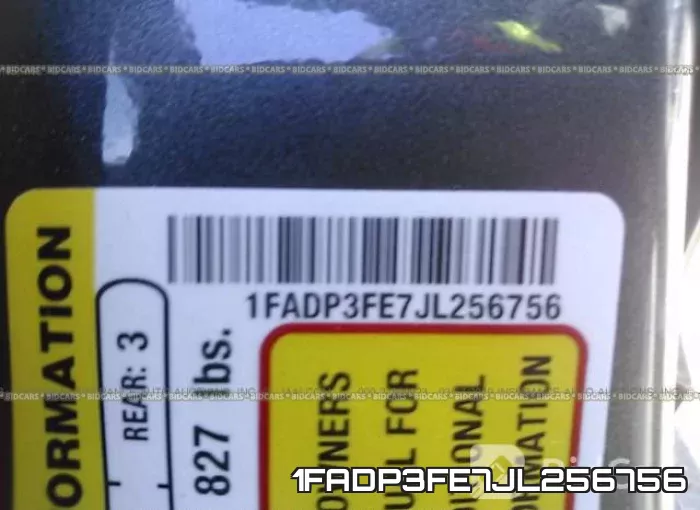 1FADP3FE7JL256756 фото 10