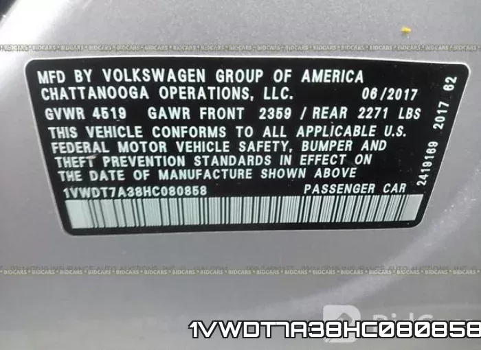 1VWDT7A38HC080858 фото 10
