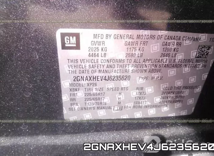 2GNAXHEV4J6235620 фото 10