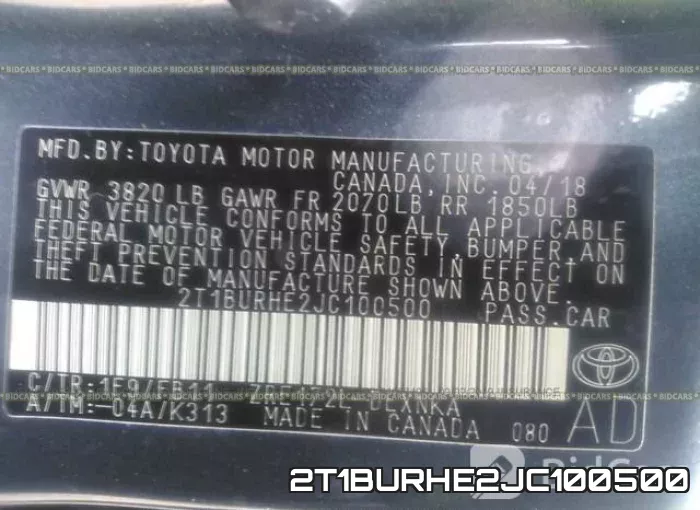 2T1BURHE2JC100500 фото 10
