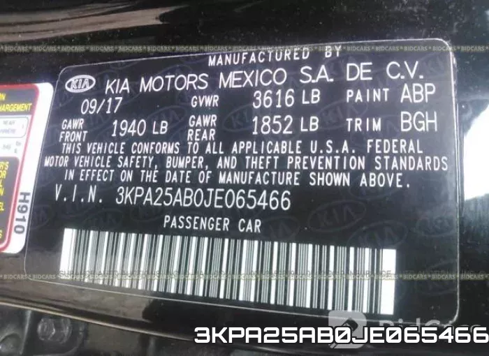 3KPA25AB0JE065466 фото 10