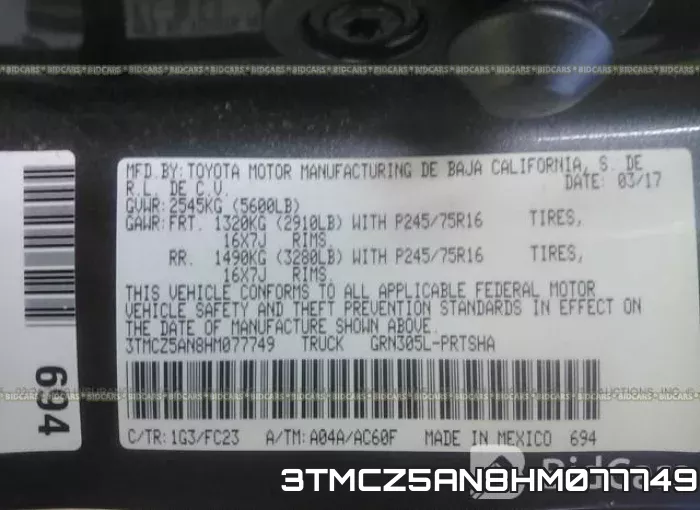 3TMCZ5AN8HM077749 фото 10