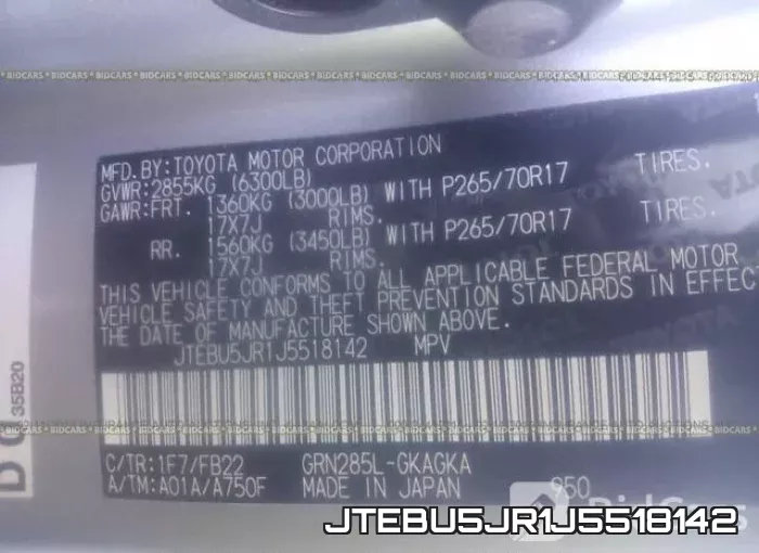JTEBU5JR1J5518142 фото 10