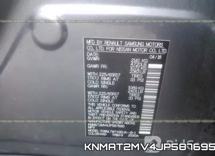 KNMAT2MV4JP587695 фото 10