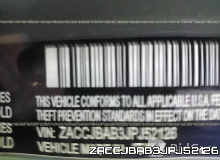ZACCJBAB3JPJ52126 фото 10