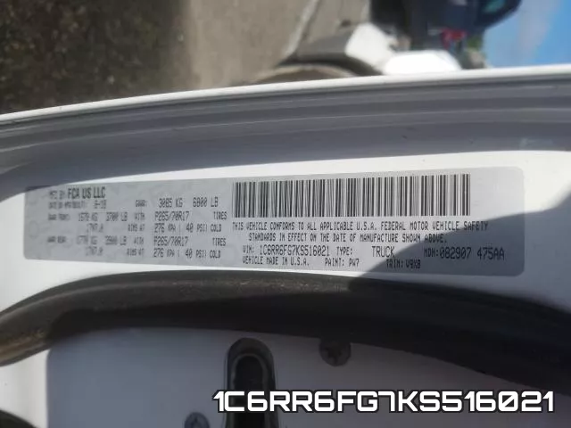 1C6RR6FG7KS516021 фото 2