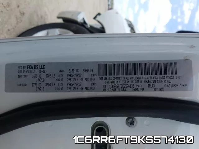 1C6RR6FT9KS574130 фото 2