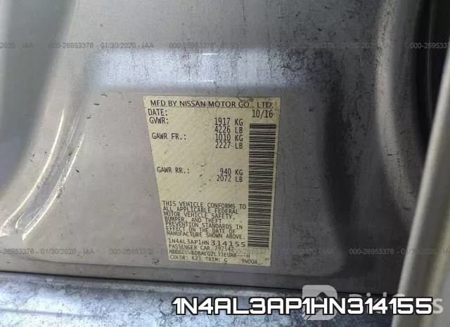 1N4AL3AP1HN314155 фото 10