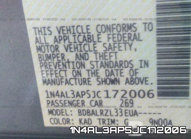 1N4AL3AP5JC172006 фото 10