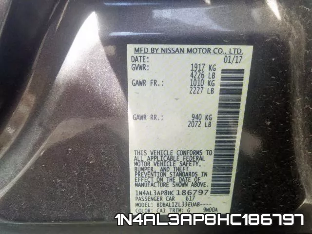 1N4AL3AP8HC186797 фото 2