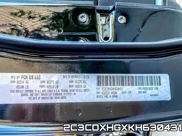 2C3CDXHGXKH630431 фото 2