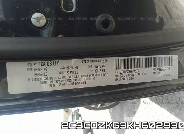 2C3CDZKG3KH602930 фото 10