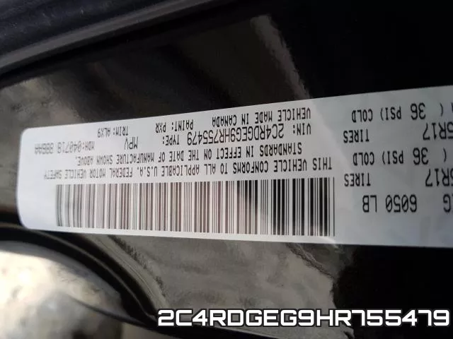 2C4RDGEG9HR755479 фото 2