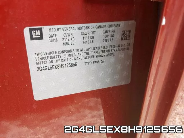 2G4GL5EX8H9125656 фото 2