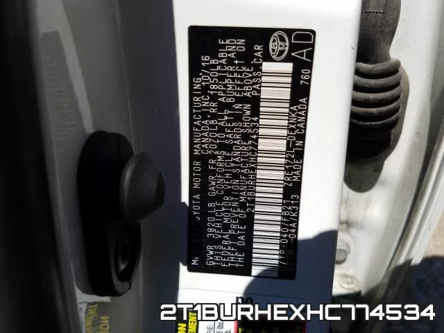 2T1BURHEXHC774534 фото 2