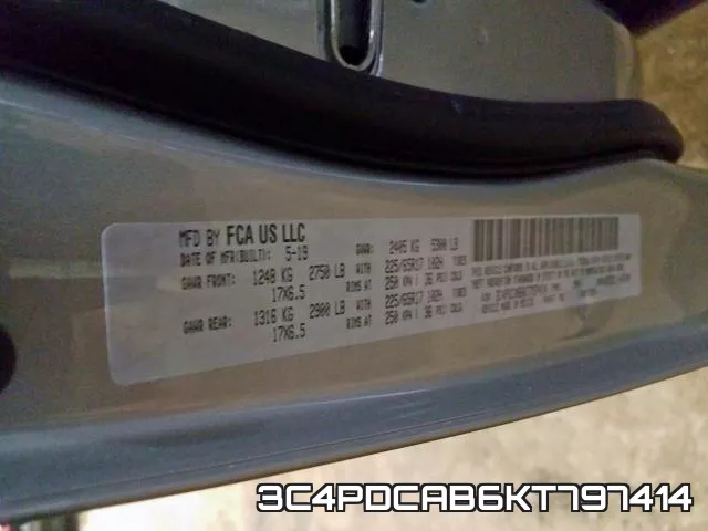 3C4PDCAB6KT797414 фото 2