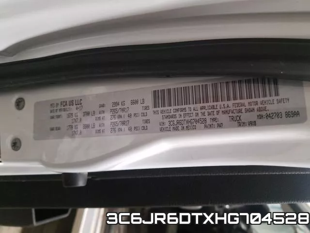 3C6JR6DTXHG704528 фото 2