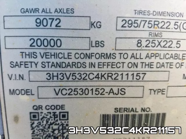 3H3V532C4KR211157 фото 2