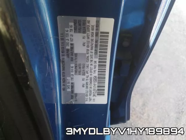 3MYDLBYV1HY189894 фото 2