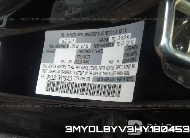 3MYDLBYV3HY180453 фото 10