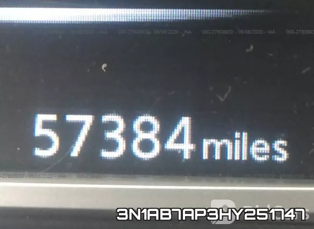 3N1AB7AP3HY251747 фото 8