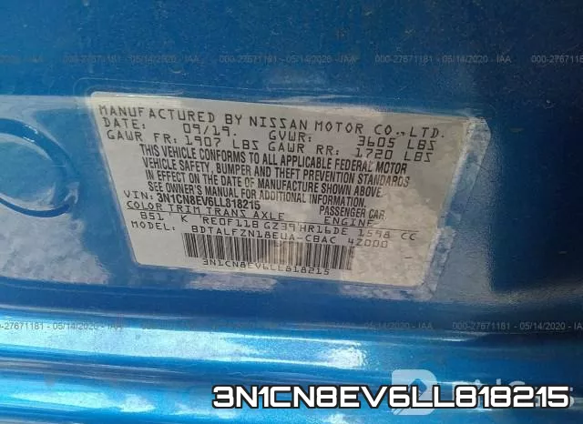 3N1CN8EV6LL818215 фото 10
