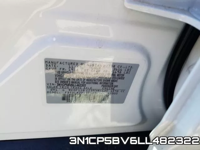 3N1CP5BV6LL482322 фото 2