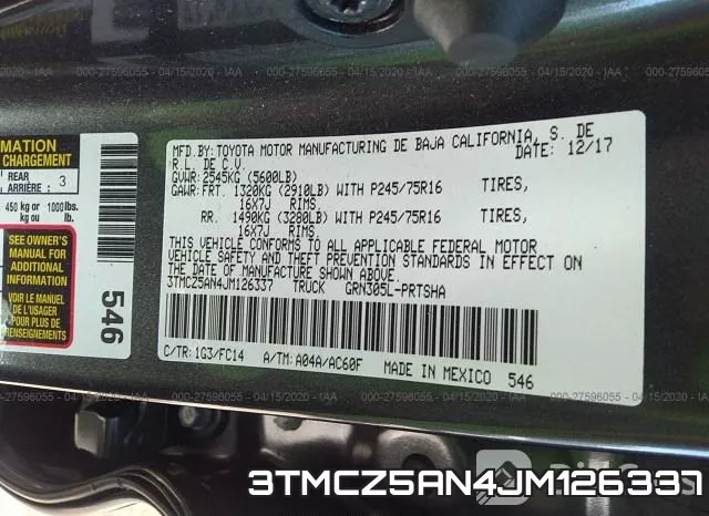 3TMCZ5AN4JM126337 фото 10