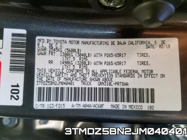 3TMDZ5BN2JM040401 фото 2