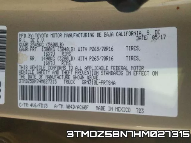 3TMDZ5BN7HM027315 фото 2