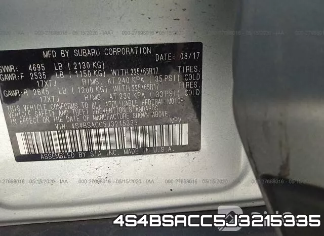 4S4BSACC5J3215335 фото 10