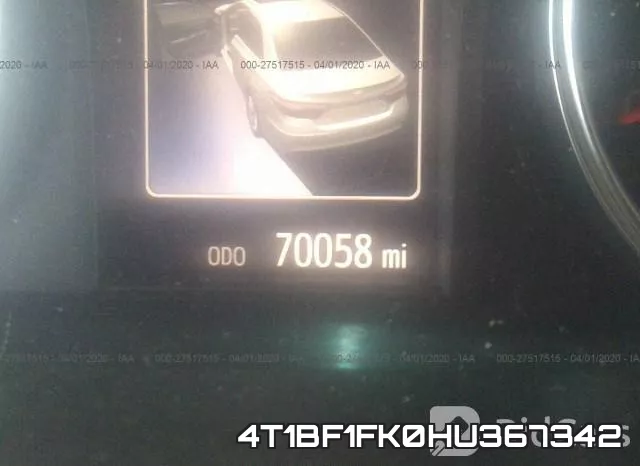 4T1BF1FK0HU367342 фото 8