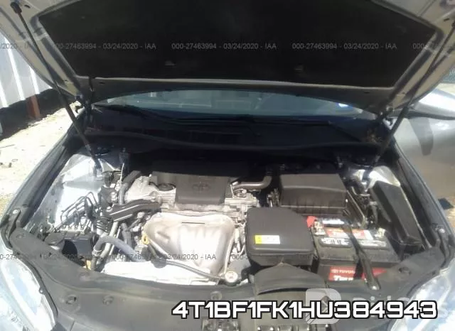 4T1BF1FK1HU384943 фото 2
