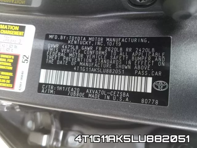 4T1G11AK5LU882051 фото 2