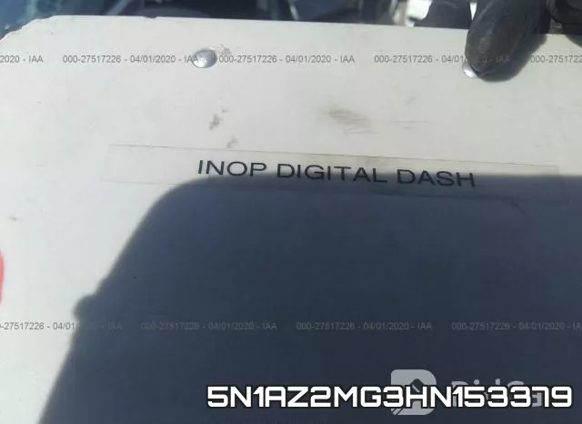 5N1AZ2MG3HN153379 фото 8