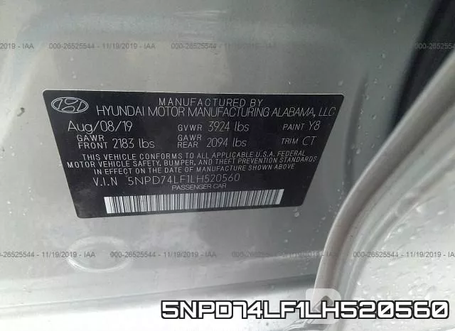 5NPD74LF1LH520560 фото 10
