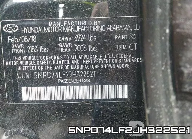 5NPD74LF2JH322521 фото 10