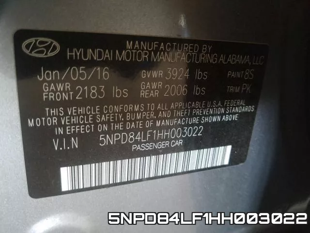 5NPD84LF1HH003022 фото 2