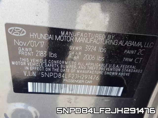 5NPD84LF2JH291476 фото 2