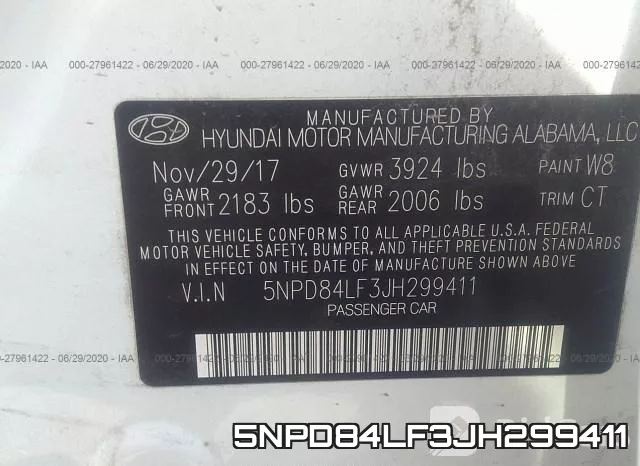 5NPD84LF3JH299411 фото 10