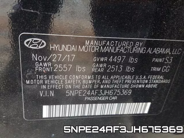 5NPE24AF3JH675369 фото 2