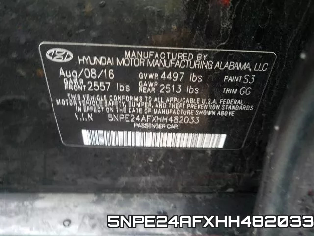 5NPE24AFXHH482033 фото 2