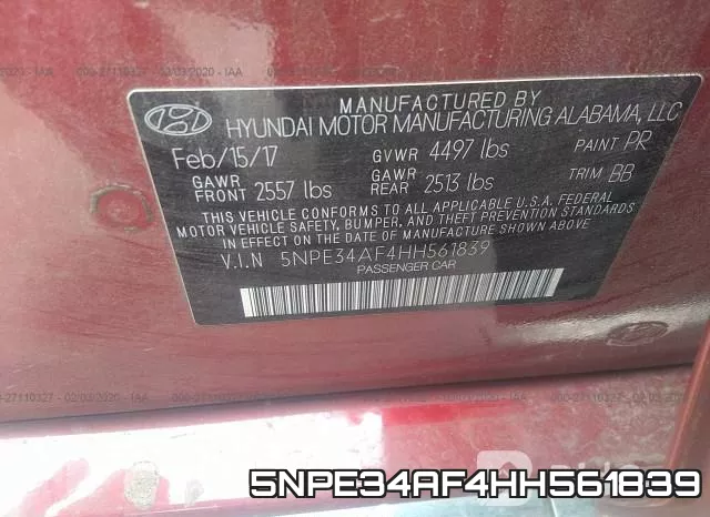 5NPE34AF4HH561839 фото 10