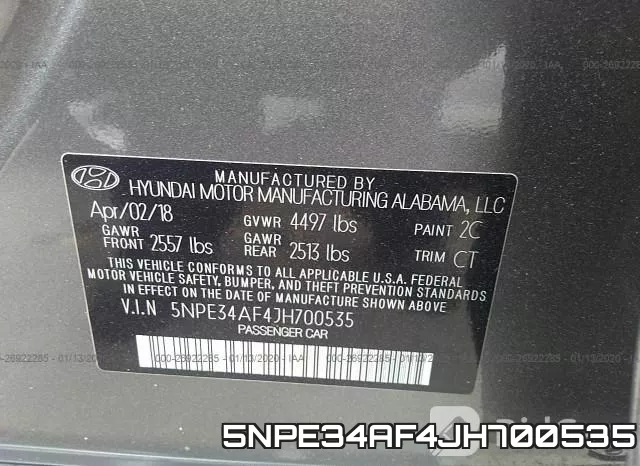 5NPE34AF4JH700535 фото 10