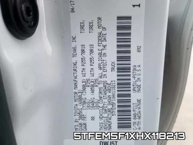 5TFEM5F1XHX118213 фото 2