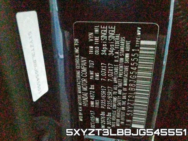5XYZT3LB8JG545551 фото 2